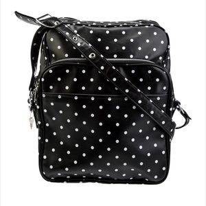 Used Comme Des Garcons Shoulder Bag/Enamel/black/Dot Bag 25